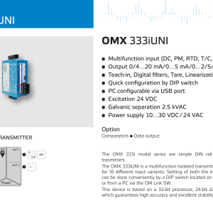 Bộ chuyển tín hiệu nhiệt độ ra Relay OMX333i