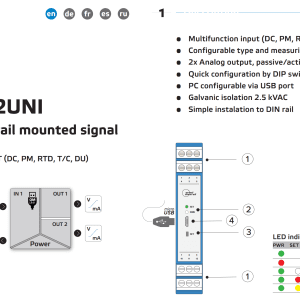 OMX312UNI 2 output analog