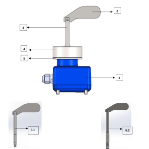 Cảm biến đo mức dạng xoay LP220V